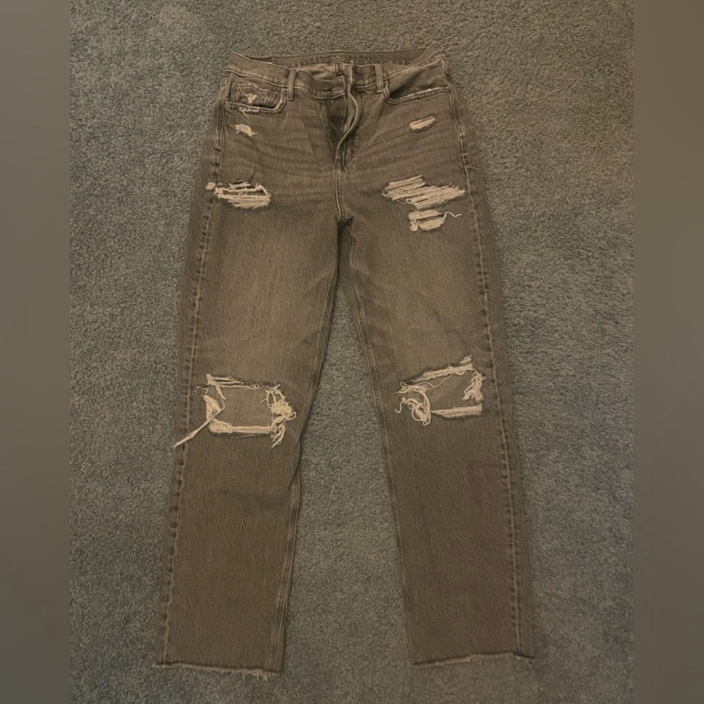 American Eagle Ripped Highest Waist 90s Boyfriend Jeans